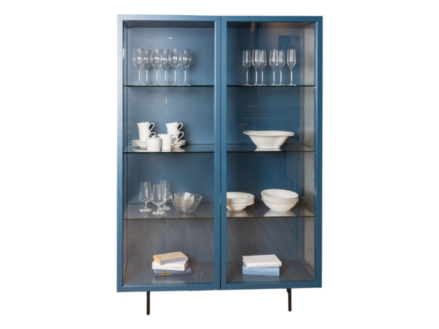 Haas Vitrine YOKO oceanblau 63246 1