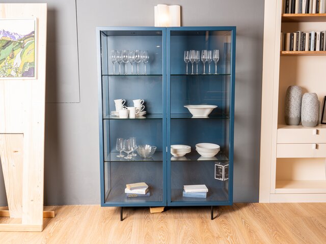 Haas Vitrine YOKO oceanblau 63246 2