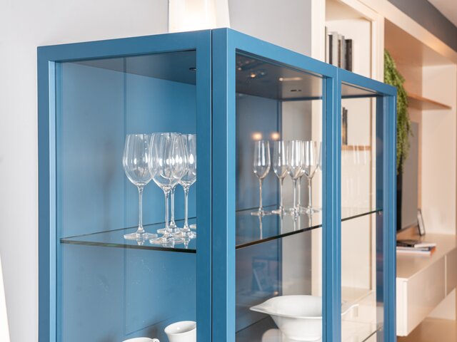 Haas Vitrine YOKO oceanblau 63246 5