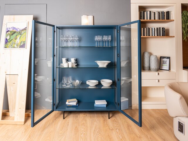 Haas Vitrine YOKO oceanblau 63246 6