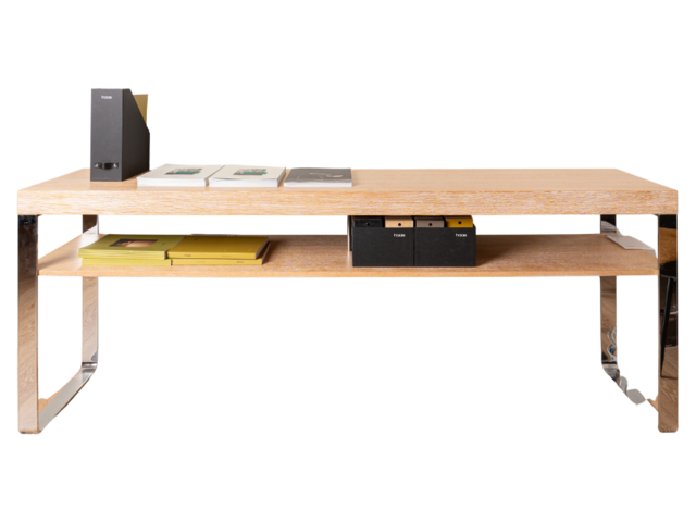 Haas Konsole LIVING eiche/ chrom glanz 25169