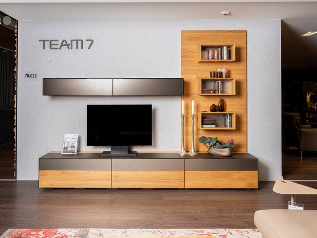 Team 7 Wohnwand CUBUS PURE Eiche / bronze 61886 2