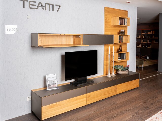 Team 7 Wohnwand CUBUS PURE Eiche / bronze 61886 3