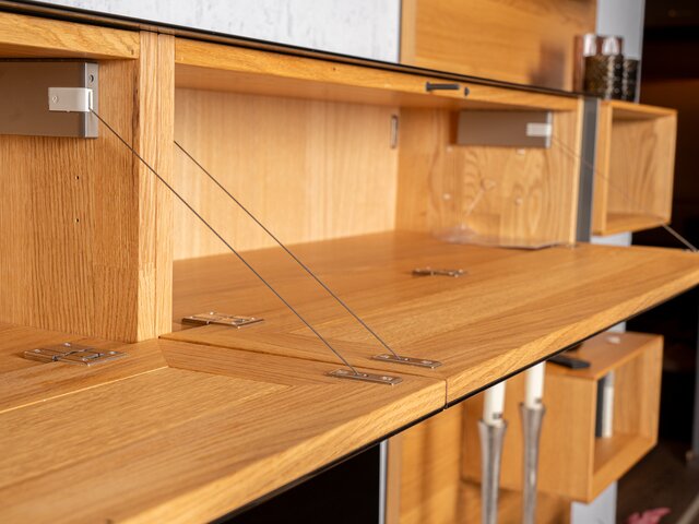 Team 7 Wohnwand CUBUS PURE Eiche / bronze 61886 5