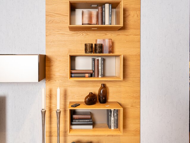 Team 7 Wohnwand CUBUS PURE Eiche / bronze 61886 9