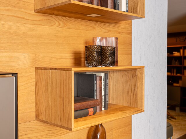 Team 7 Wohnwand CUBUS PURE Eiche / bronze 61886 10