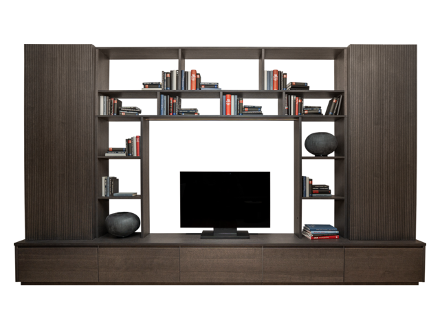 Forcher Wohnwand NUOVO Eiche / kaschmirgrau 73314 1