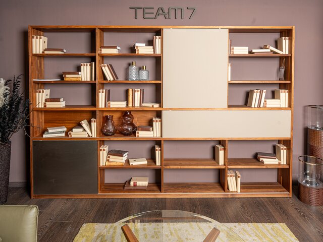 Team 7 Wohnwand CUBUS Nussbaum 8151 2