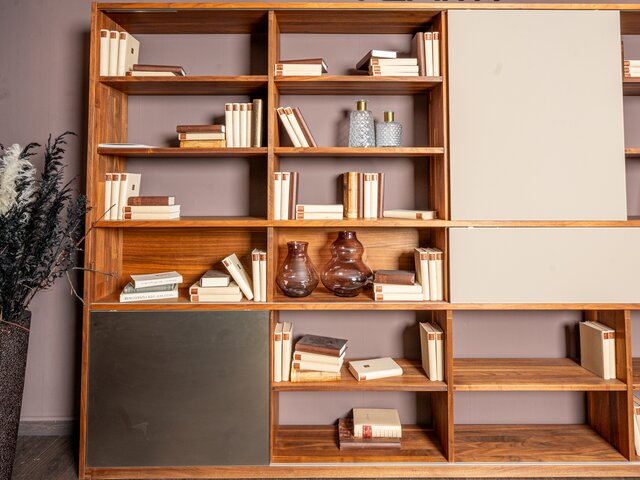 Team 7 Wohnwand CUBUS Nussbaum 8151 4