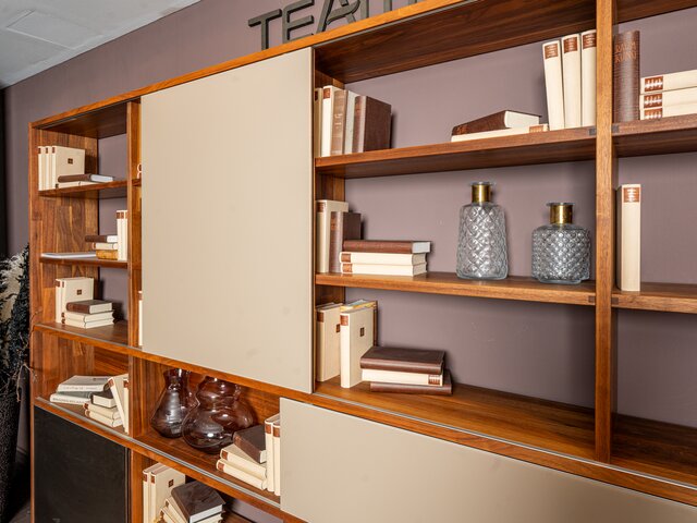 Team 7 Wohnwand CUBUS Nussbaum 8151 6