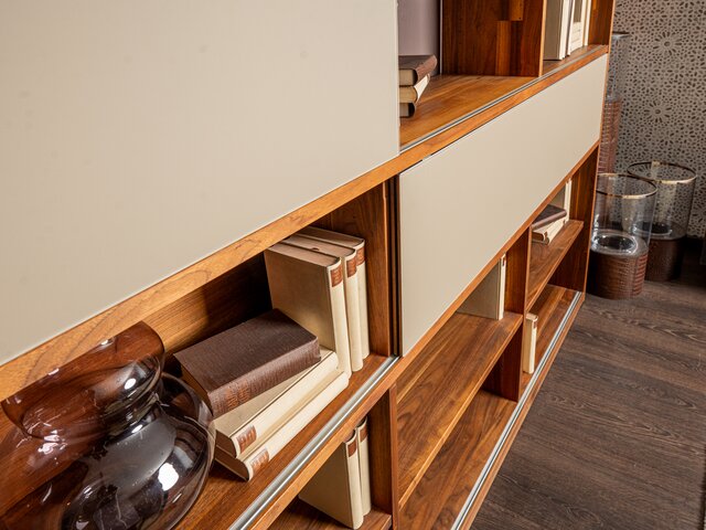 Team 7 Wohnwand CUBUS Nussbaum 8151 7