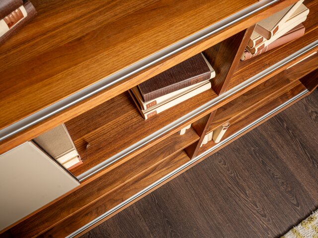 Team 7 Wohnwand CUBUS Nussbaum 8151 8