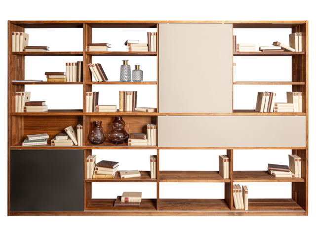 Team 7 Wohnwand CUBUS Nussbaum 8151