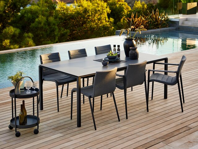 cane-line Esstisch Pure lava grau/bastalgrau 58987 2