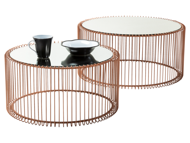 Kare Couchtisch Wire Copper (2/Set) 17360