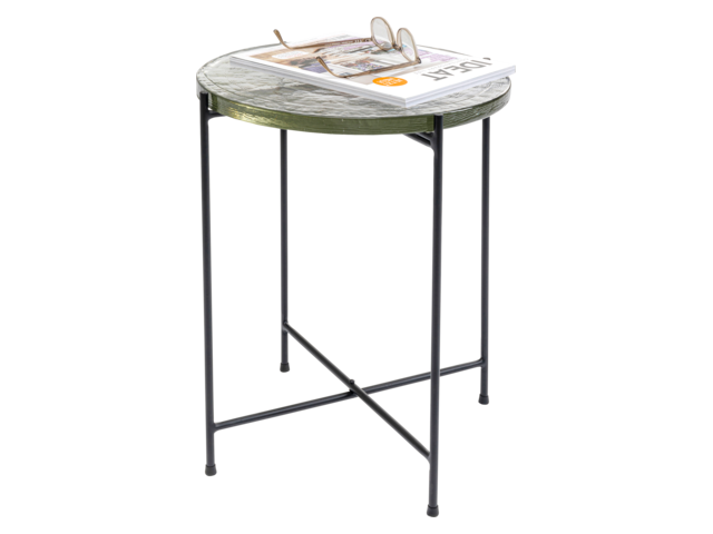 Kare Beistelltisch Ice Schwarz Ø40cm 60603