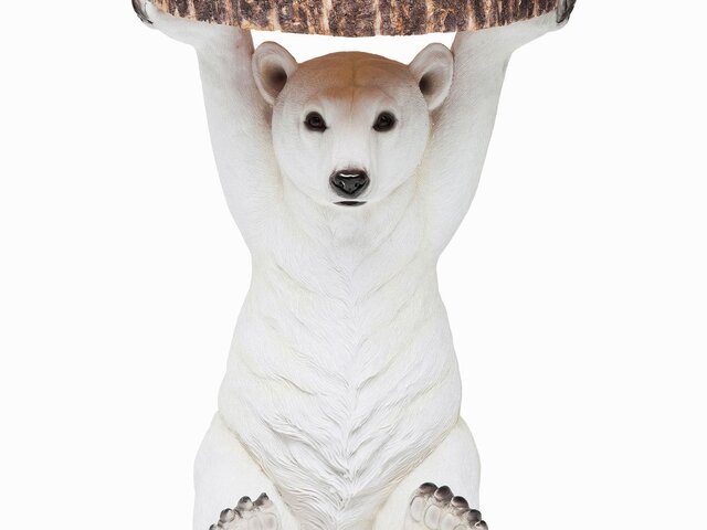 Kare Beistelltisch Animal Polar Bear weiß 64467 2