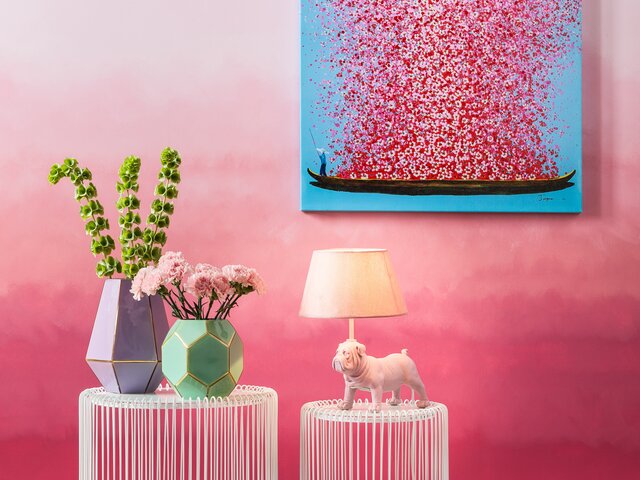 Kare Beistelltisch Wire White Ø44cm (2/Set) 64554 2