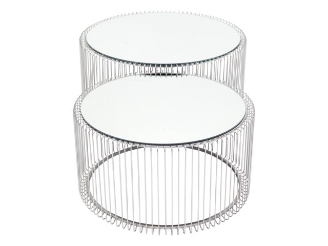 Kare Couchtisch Wire Silber (2/Set) 64557 2