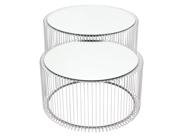 Kare Couchtisch Wire Silber (2/Set) 64557 2