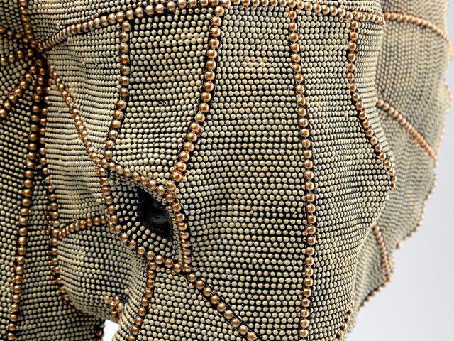 Kare Deko Objekt Elephant Head Pearls 76 60616 2