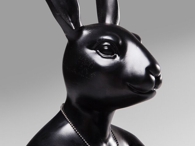 Kare Deko Figur Gangster Rabbit Schwarz 64499 2