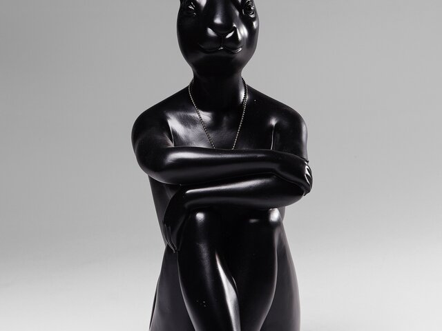 Kare Deko Figur Gangster Rabbit Schwarz 64499 3