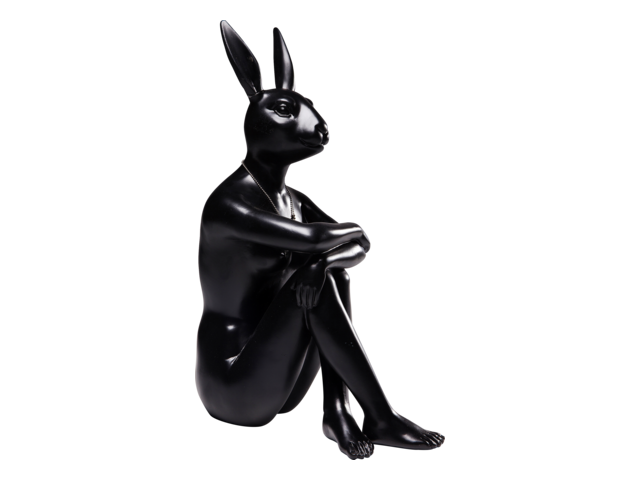 Kare Deko Figur Gangster Rabbit Schwarz 64499 1
