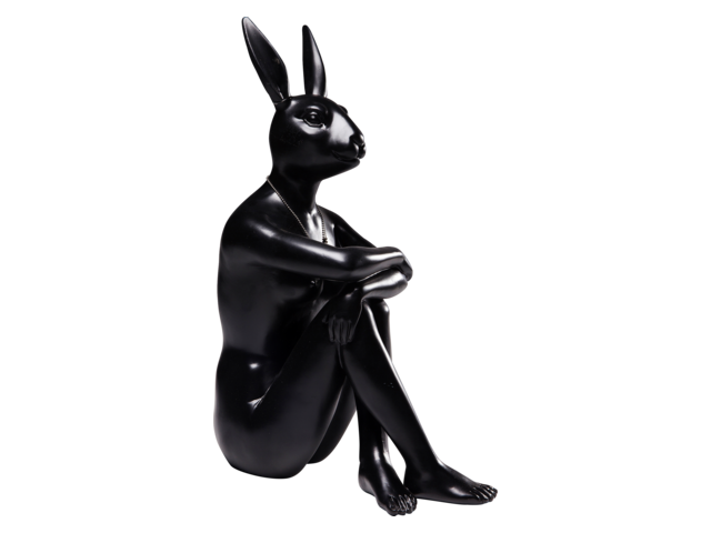 Kare Deko Figur Gangster Rabbit Schwarz 64499 1