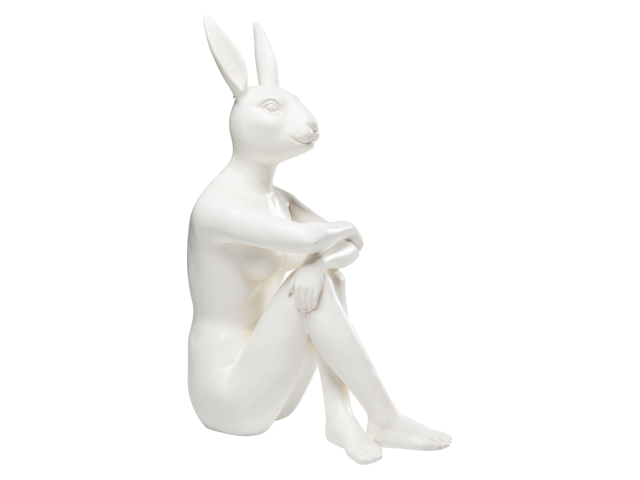 Kare Deko Figur Gangster Rabbit Weiß 64501 1