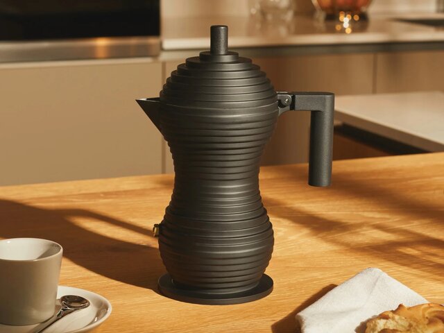 Alessi Espressomaschine schwarz 66657 1