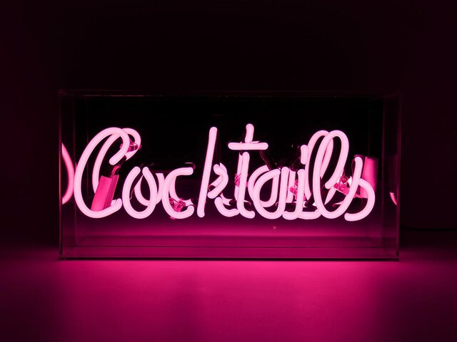 Locomocean Neon-Reklamebox COCKTAILS pink 69664 2 Locomocean Neon-Reklamebox COCKTAILS pink 69664 2