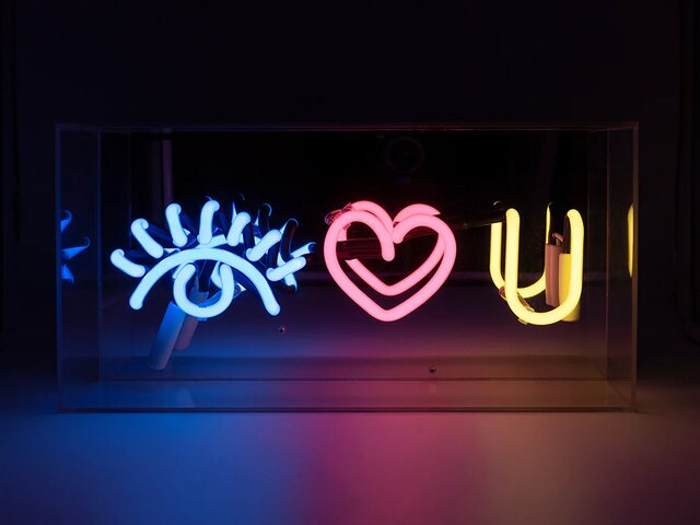 Locomocean Neon-Reklamebox EYE LOVE YOU 69665 Locomocean Neon-Reklamebox EYE LOVE YOU 69665