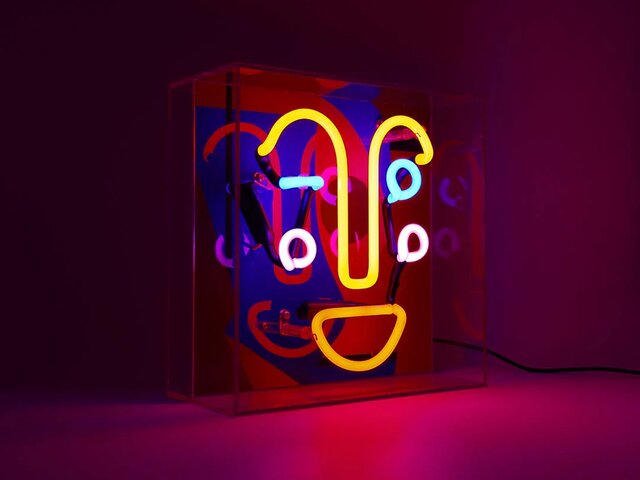 Locomocean Neon-Reklamebox MEMPHIS FACE 69668 Locomocean Neon-Reklamebox MEMPHIS FACE 69668