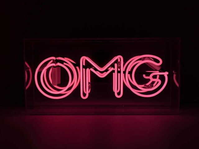Locomocean Neon-Reklamebox OMG pink 69669 2