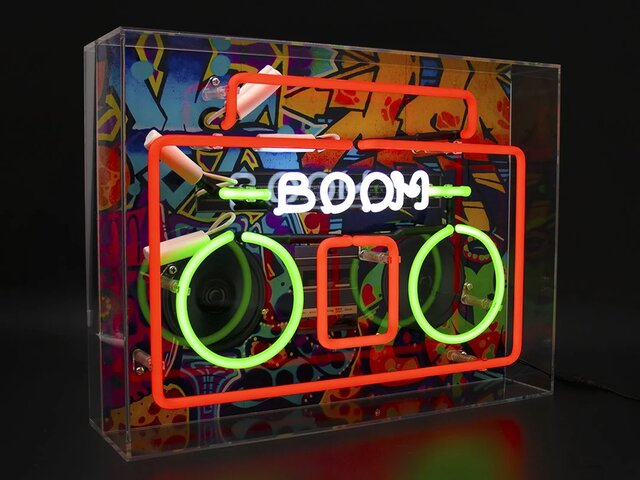 Locomocean Neon-Reklamebox BOOM BOX 69671 Locomocean Neon-Reklamebox BOOM BOX 69671