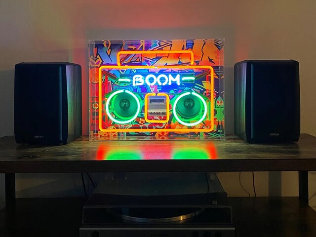Locomocean Neon-Reklamebox BOOM BOX 69671 2