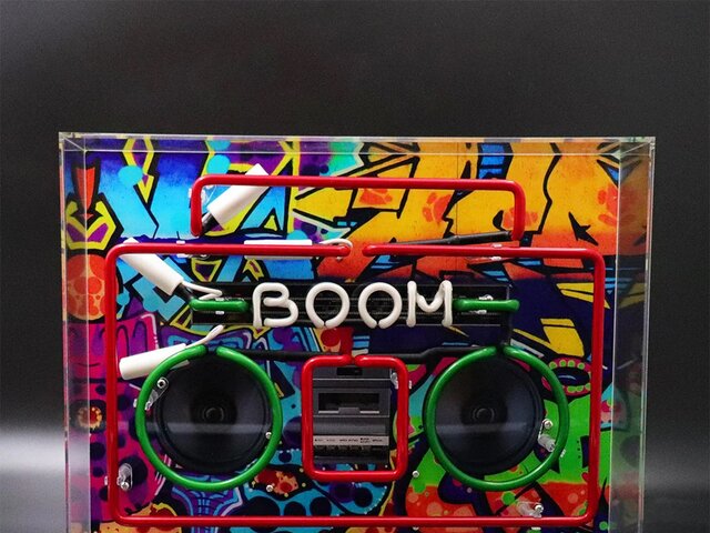Locomocean Neon-Reklamebox BOOM BOX 69671 3