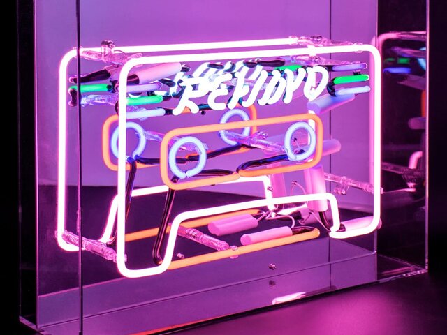 Locomocean Neon-Reklamebox CASSETTE 69672 1