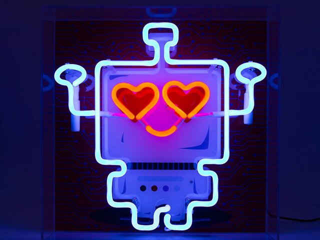 Locomocean Neon-Reklamebox ROBOT 1