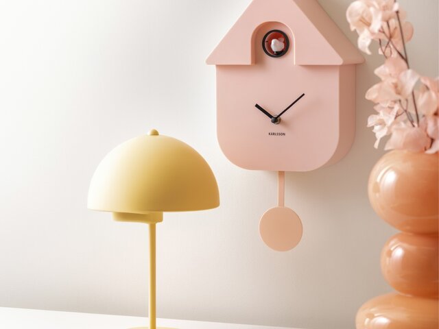 Karlsson Kuckucksuhr Modern Cuckoo soft pink 69385 1