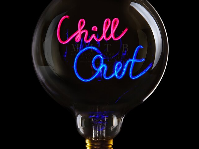 Message-in-the-bulb LED-Textglühbirne Ampoule Chill Out 69614 Message-in-the-bulb LED-Textglühbirne Ampoule Chill Out 69614
