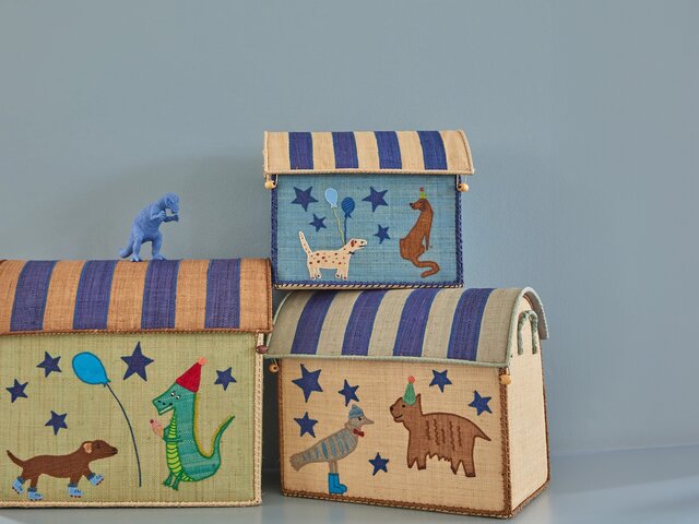 Rice Aufbewahrungsbox Blue Party Animal mittelgroß 70390 Rice Aufbewahrungsbox Blue Party Animal mittelgroß 70390