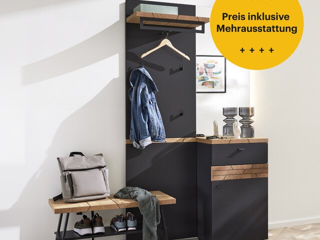 Interliving Garderobe IL 6011 schwarz 1