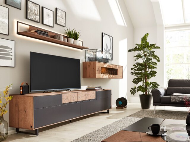 Interliving Wohnwand IL 2106 schwarz 47776 2