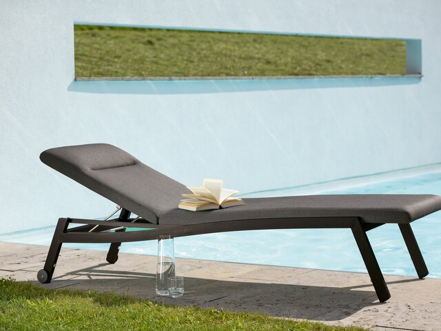 Stern Sonnenliege Allround schwarz matt 62518 3 Stern Sonnenliege Allround schwarz matt 62518 3