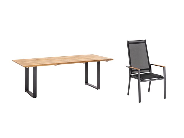 Niehoff Sitzgruppe Ancona/Palos anthrazit 68708 Niehoff Sitzgruppe Ancona/Palos anthrazit 68708