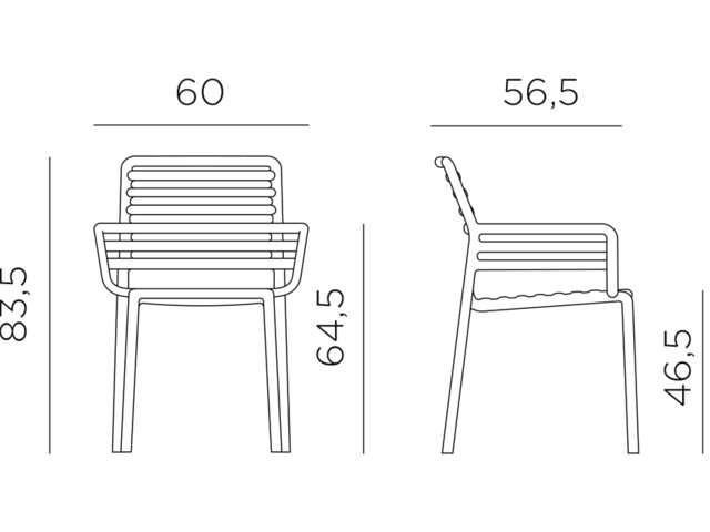 Nardi Gartenstuhl Doga Tabacco 61386 4
