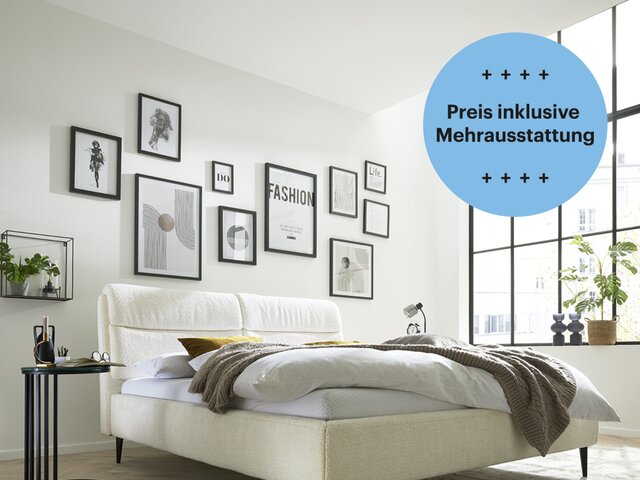 Interliving Polsterbett IL 1416 beige Interliving Polsterbett IL 1416 beige