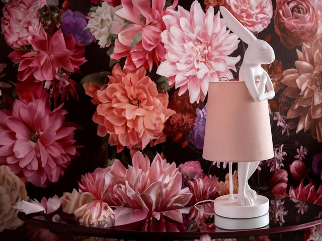 Kare Design Tischlampe Animal Rabbit rosa 1
